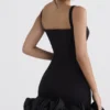 Lilou Black Ruffle Hem Dress