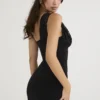 Lily Black Lace Mini Dress