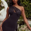 Lily Black Lace Mini Dress