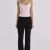 Lini Pink Mesh Corset Top