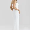 Lini White Mesh Maxi Dress