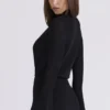 Lois Black Keyhole Bodysuit