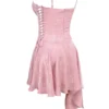 Lola Pink Jacquard Draped Mini Dress