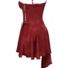 Lola Wine Jacquard Satin Draped Mini Dress