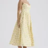 Lolita Buttercup Vintage Floral Print Cotton Corset Sundress