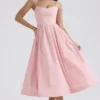 Lolita Rose Pink Cotton Corset Sundress