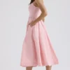 Lolita Rose Pink Cotton Corset Sundress