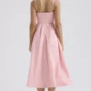 Lolita Rose Pink Cotton Corset Sundress