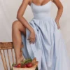 Lolita Soft Blue Corset Sundress