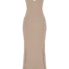Loren Latte Corset Maxi Dress