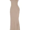 Loren Latte Corset Maxi Dress