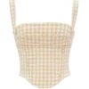 Lottie Gingerbread Gingham Corset