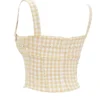 Lottie Gingerbread Gingham Corset