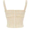 Lottie Gingerbread Gingham Corset