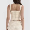 Lottie Gingerbread Gingham Corset
