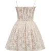 Louisa Vintage Cream Lace Mini Dress