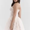 Louisa Vintage Cream Lace Mini Dress