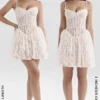Louisa Vintage Cream Lace Mini Dress