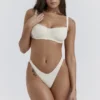 Capri Vanilla High Leg Bikini Bottom