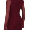 Lucinda Mulberry Cutout Mini Dress