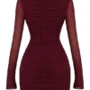 Lucinda Mulberry Cutout Mini Dress