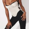 Luette Beige Satin Underwired Corset