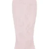 Luisette Pink Metallic Floral Satin Midi Skirt