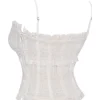 Lula Ivory Sequin Pleat Corset