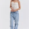 Lula Ivory Sequin Pleat Corset