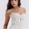 Lula Ivory Sequin Pleat Corset