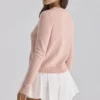 Lumi White Cotton Flared Mini Shorts