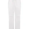 Luna White Cargo Trousers
