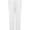 Luna White Cargo Trousers