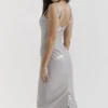 Madeleine Violet Ice Vinyl Midi Dress