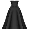 Mademoiselle Black Tulle Midi Dress