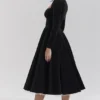 Mademoiselle Black Velvet Tulle Midi Dress + Bolero