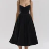 Mademoiselle Black Velvet Tulle Midi Dress + Bolero