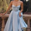 Mademoiselle Cinderella Blue Tulle Midi Dress