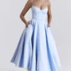 Mademoiselle Cinderella Blue Tulle Midi Dress