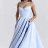 Mademoiselle Cinderella Blue Tulle Midi Dress
