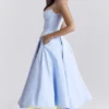 Mademoiselle Cinderella Blue Tulle Midi Dress