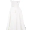 Mademoiselle White Tulle Midi Dress