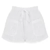 Mae White Broderie Anglaise Shorts