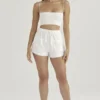 Mae White Broderie Anglaise Shorts