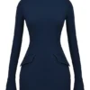 Mahalia Navy Mini Dress