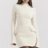 Mahalia Vintage Cream Mini Dress