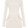Mahalia Vintage Cream Mini Dress