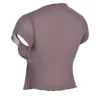 Maia Dark Mauve Tie Front Top