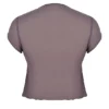 Maia Dark Mauve Tie Front Top