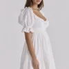 Maisie White Broderie Anglaise Regency Babydoll Mini Dress